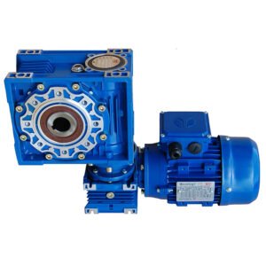 worm geared motor in all blue