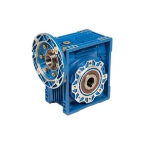 worm gearbox in blue